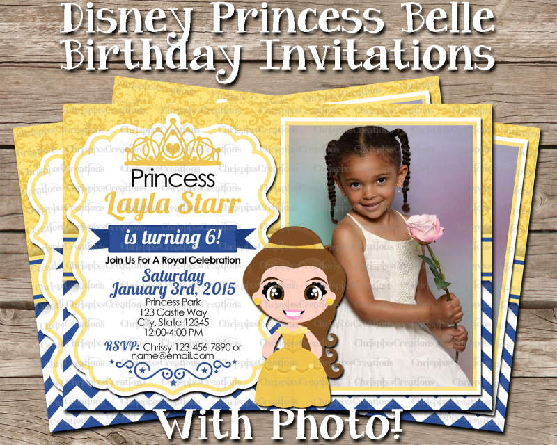disney princess background for invitation