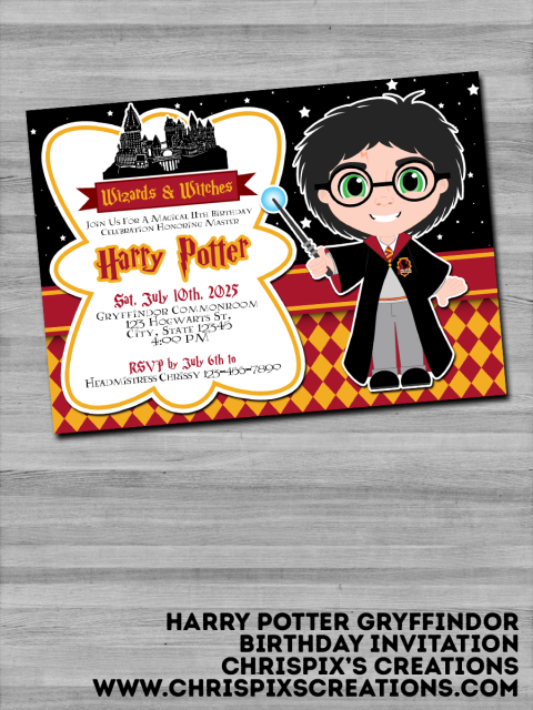 harry potter printable party invitations, Harry Potter